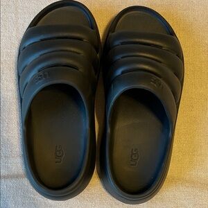 UGG Kids Black Slides